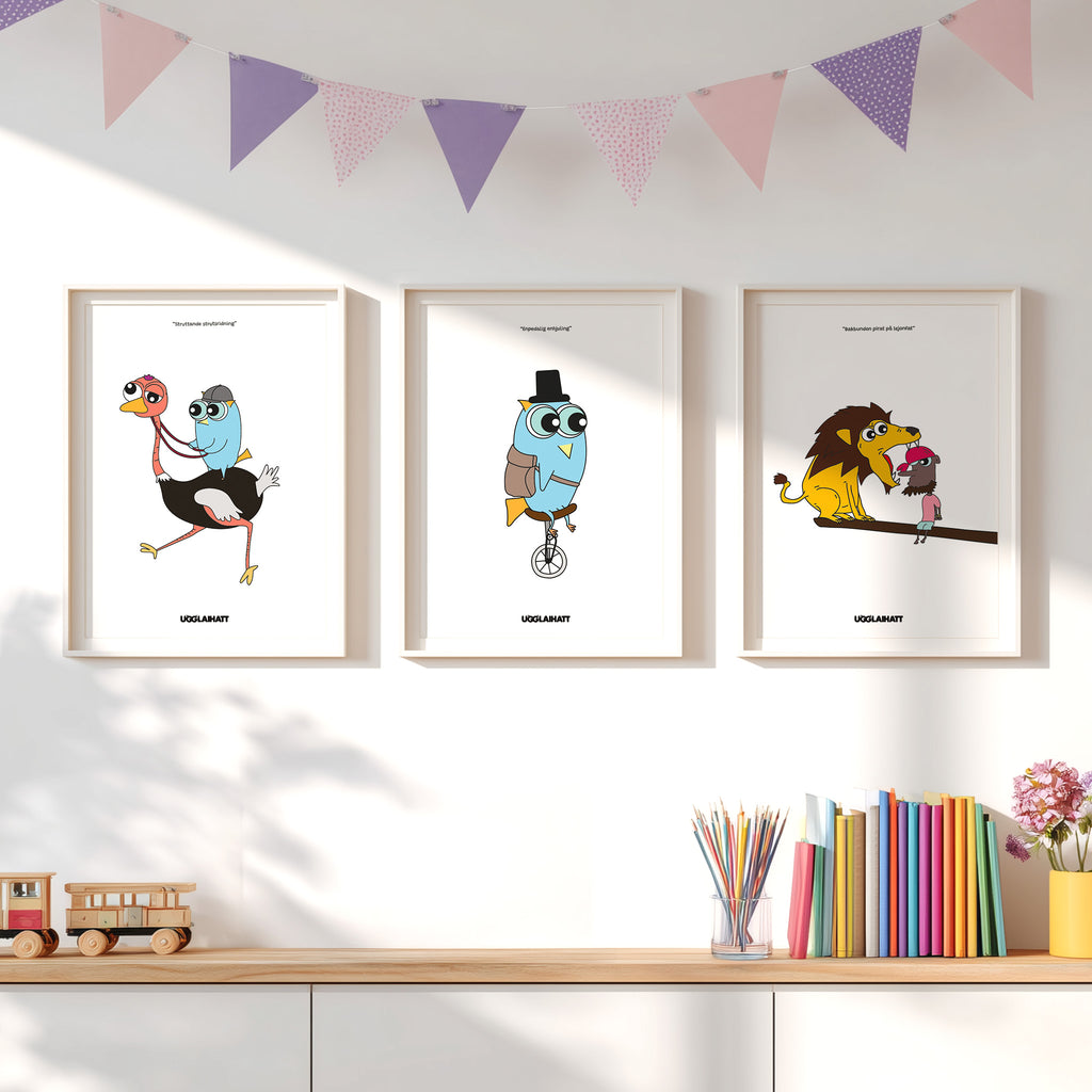 Poster A3 | Bakbunden pirat på lejonfat
