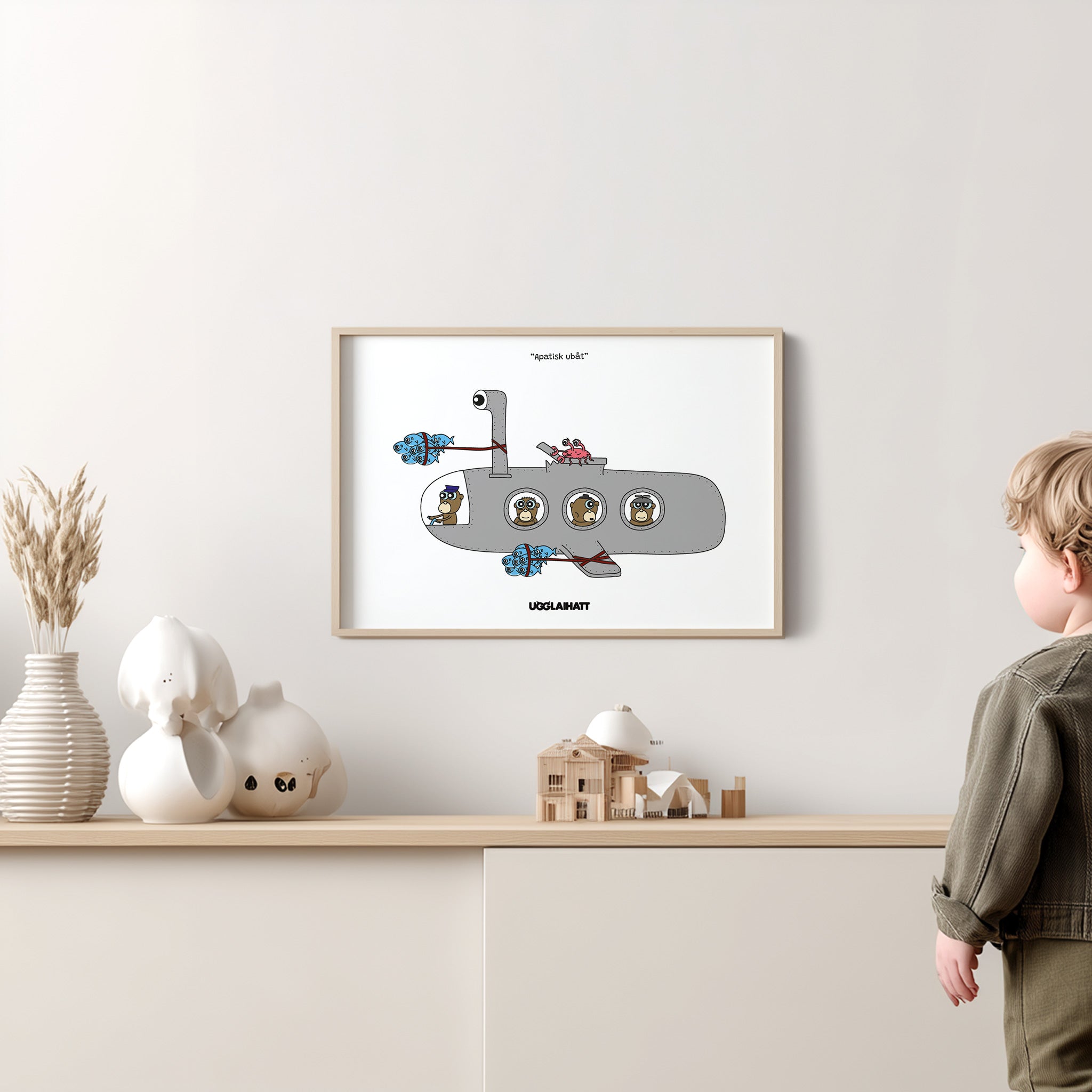 Poster A3 | Apatisk ubåt