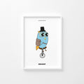 Poster A3 | Enpedalig enhjuling