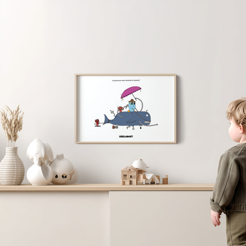 Poster A3 | Robot förklädd till kaskelot