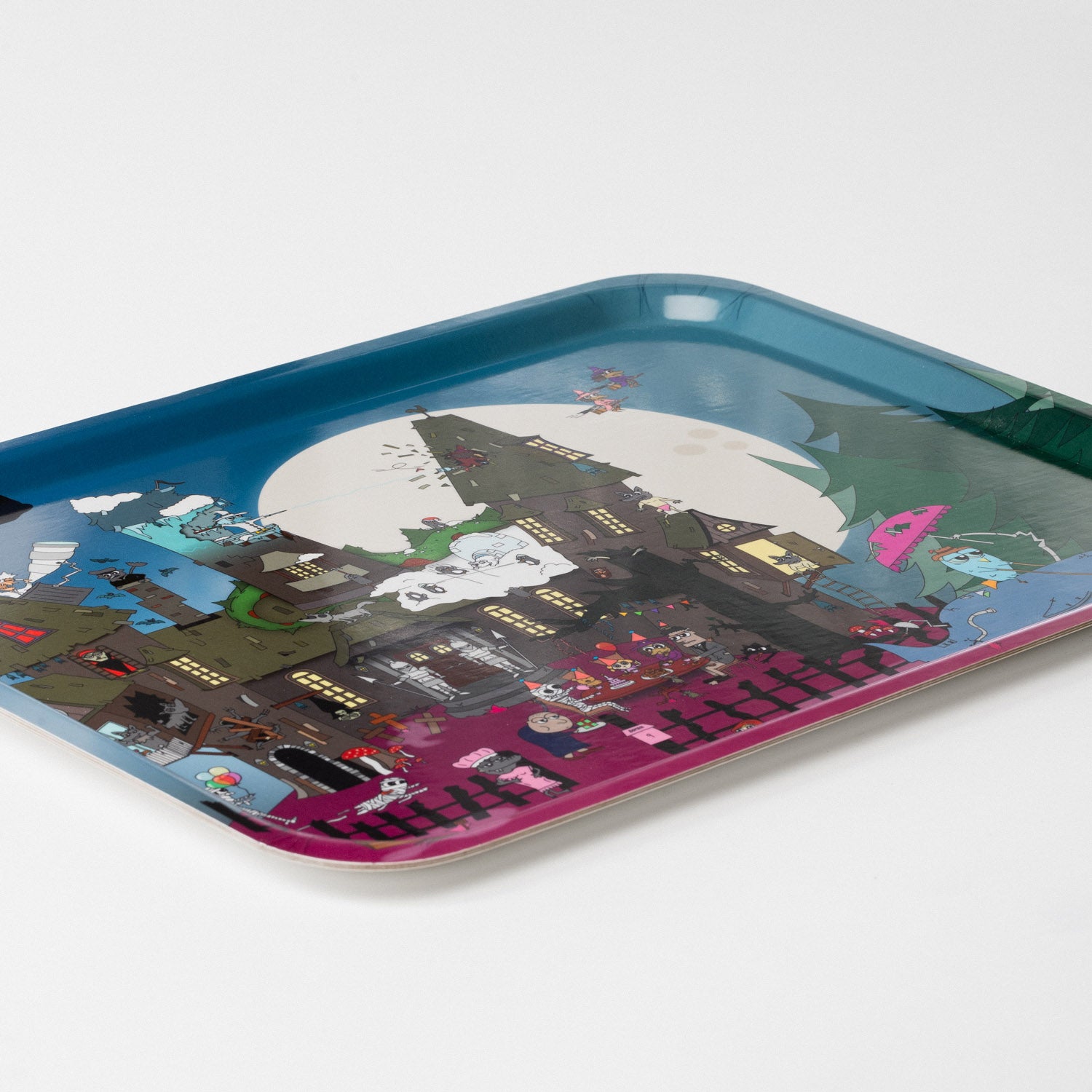 Bricka 43x33 cm | Spöklösa spökhuset