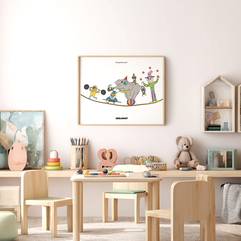 Poster 50x40 | Akrobatiska apor