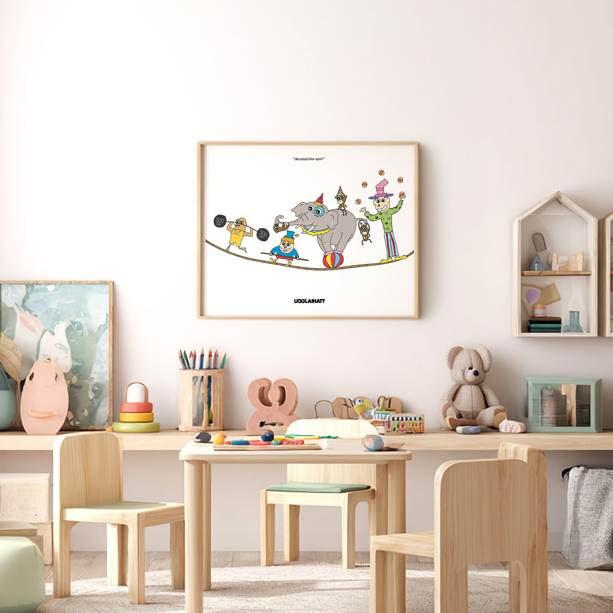 Poster 50x40 | Akrobatiska apor