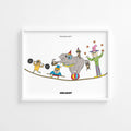 Poster 50x40 | Akrobatiska apor
