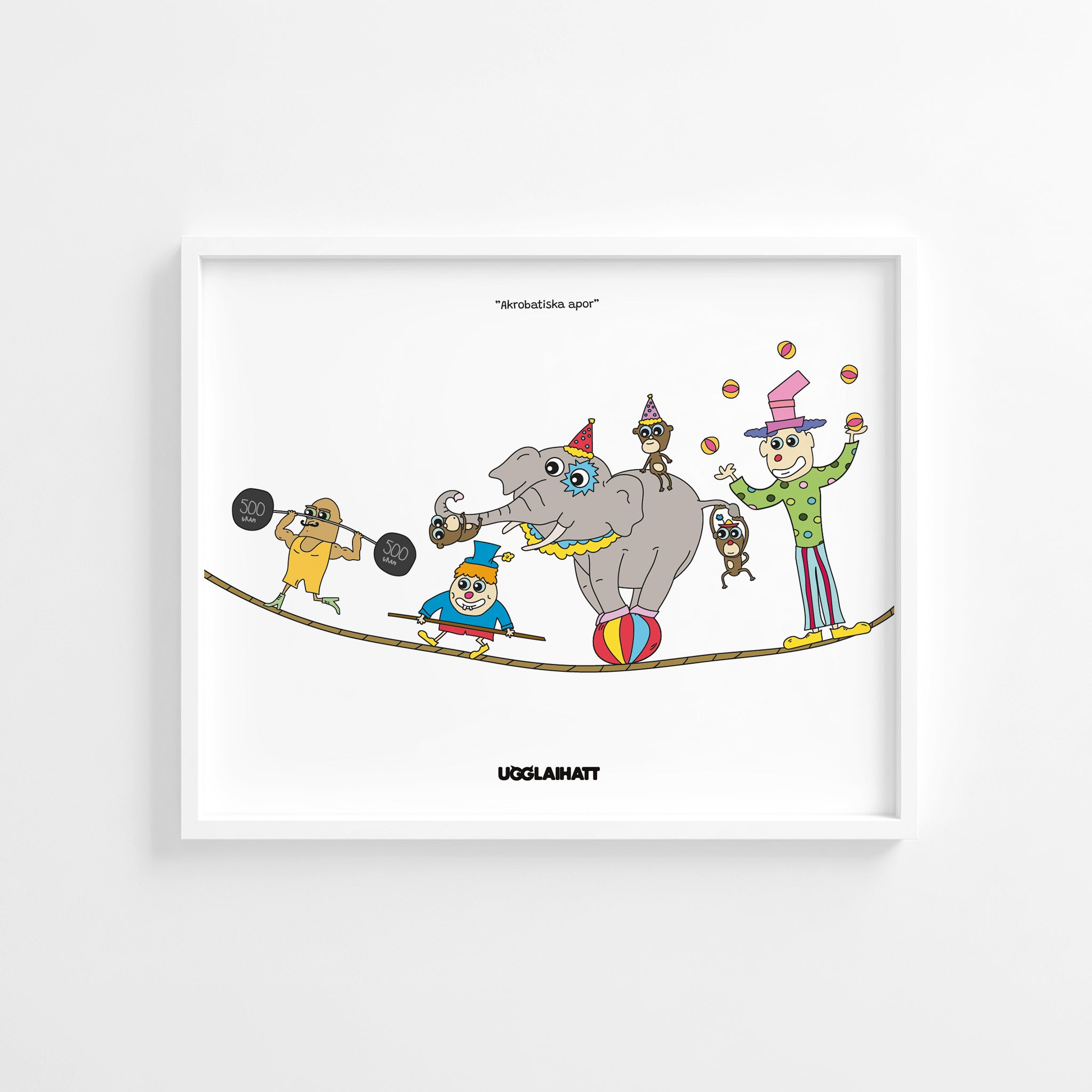 Poster 50x40 | Akrobatiska apor