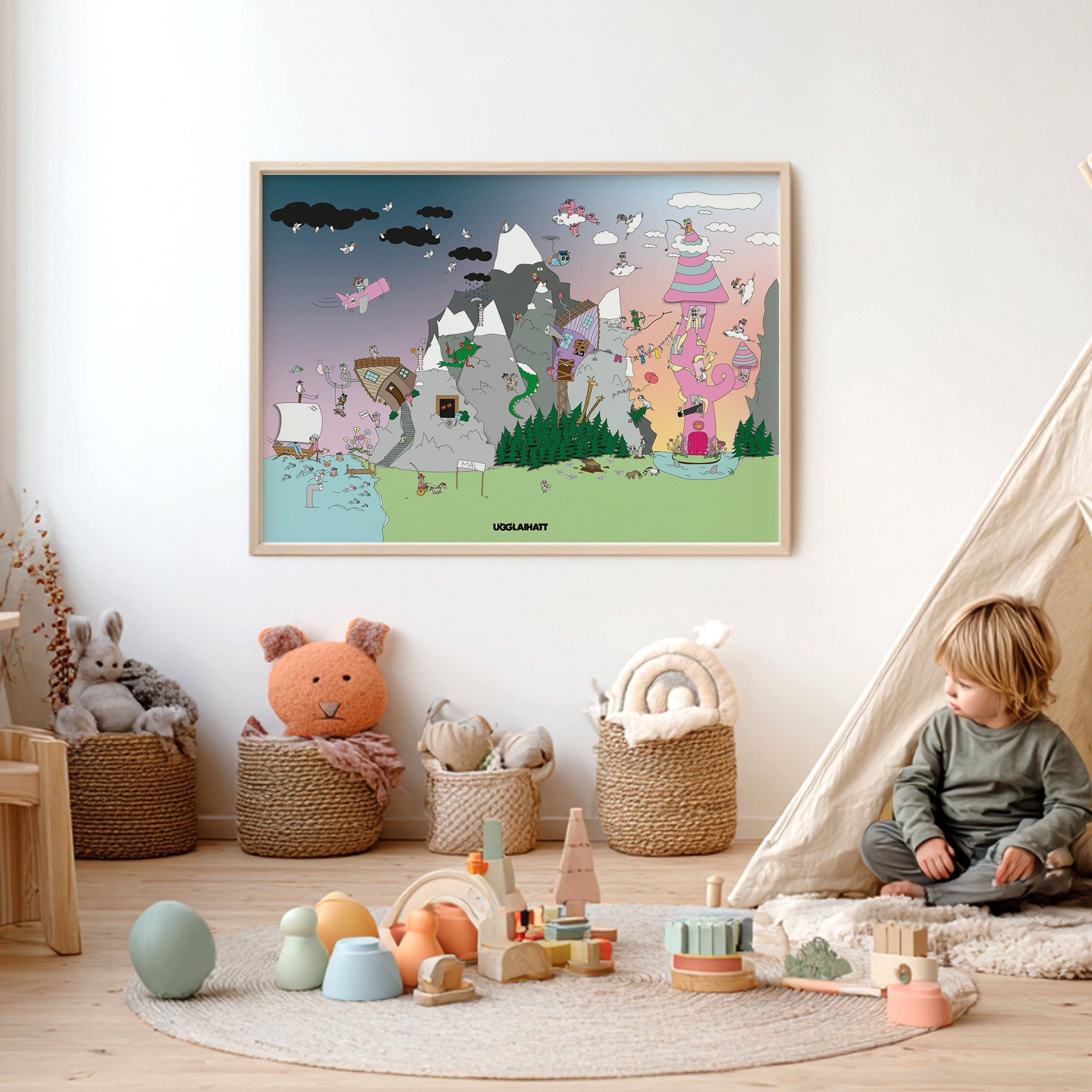 Poster 50x70 | Om grisar kunde flyga