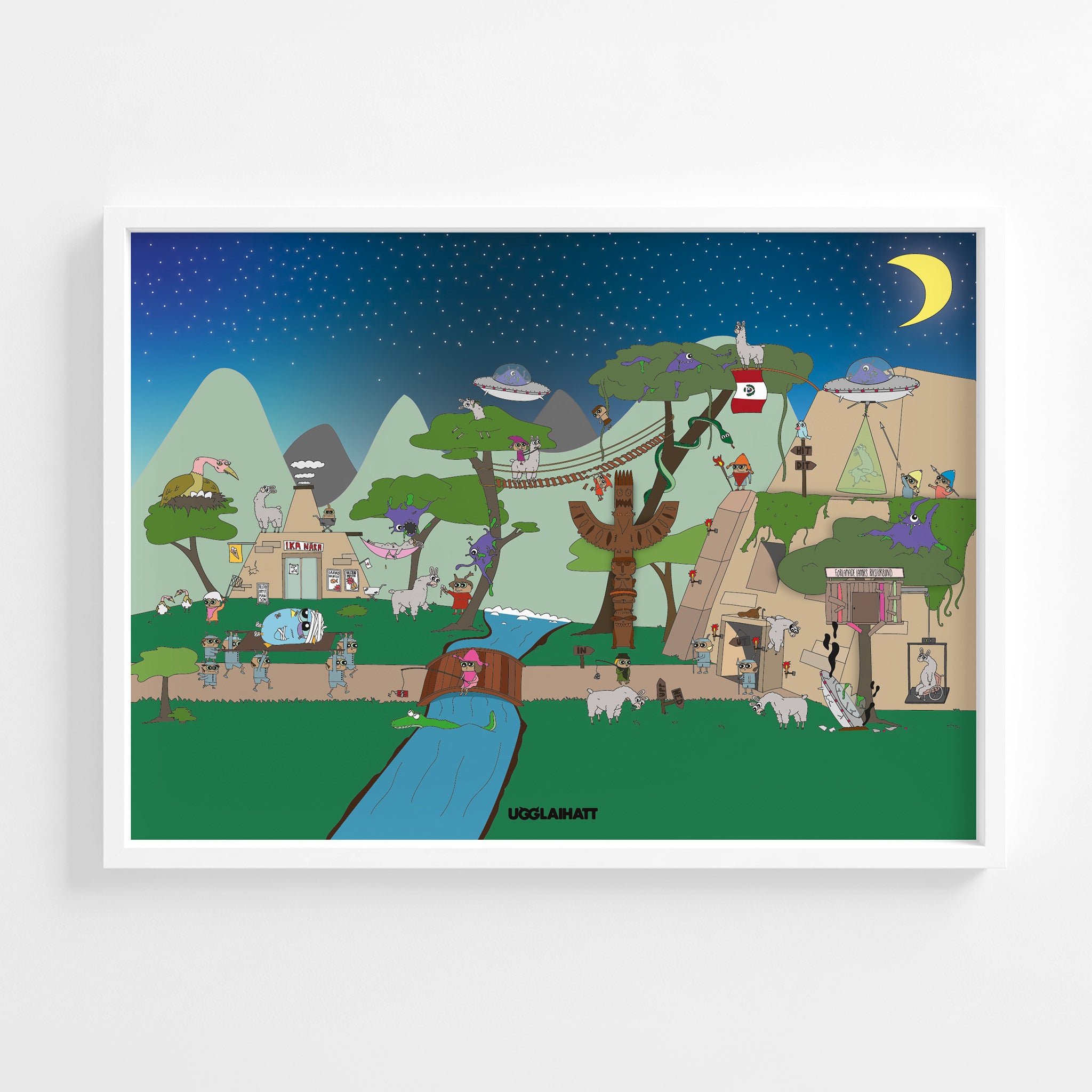 Poster 70x50 | Förlamad Lama