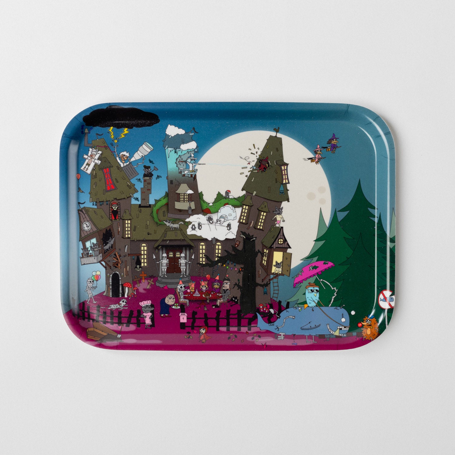 Bricka 27x20 cm | Spöklösa Spökhuset