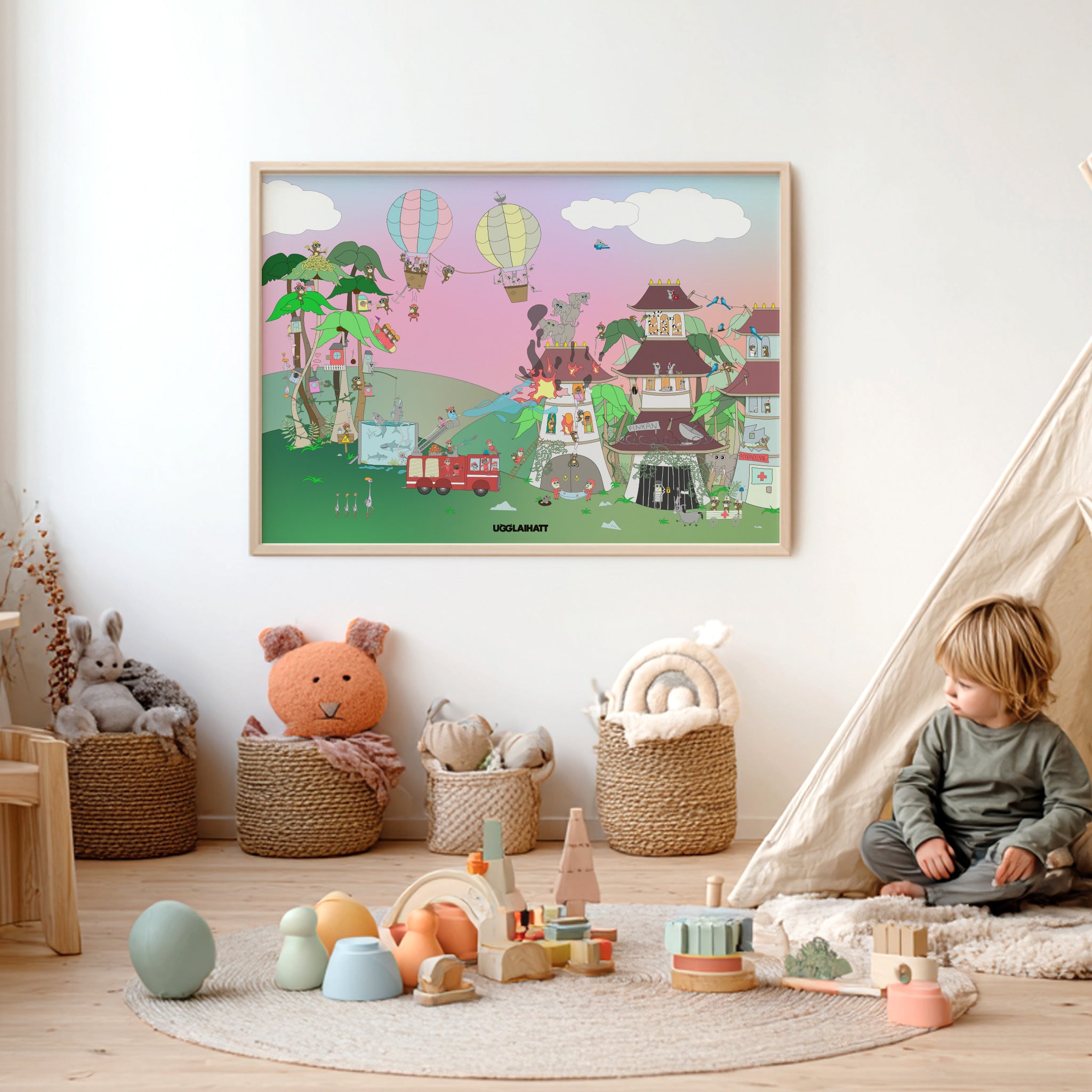 Poster 70x50 | Brandman i Taiwan