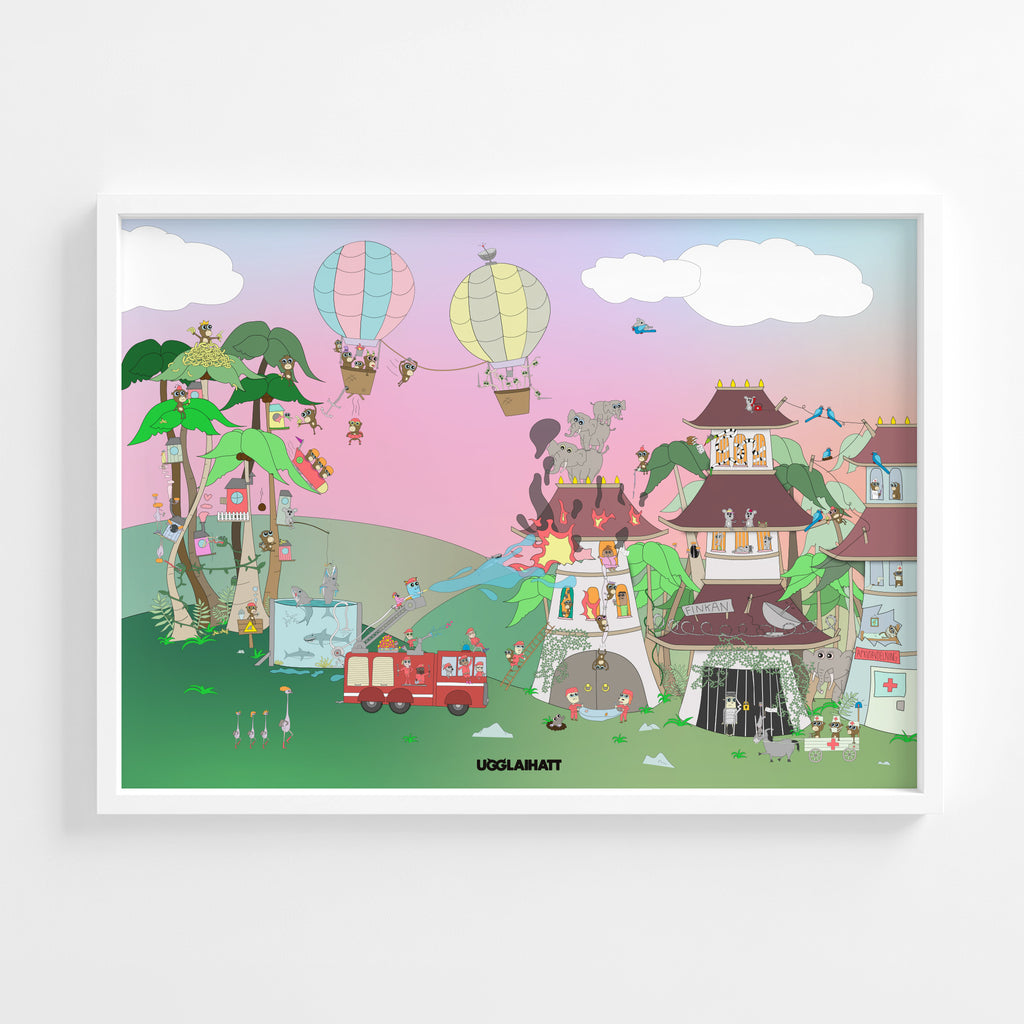 Poster 70x50 | Brandman i Taiwan