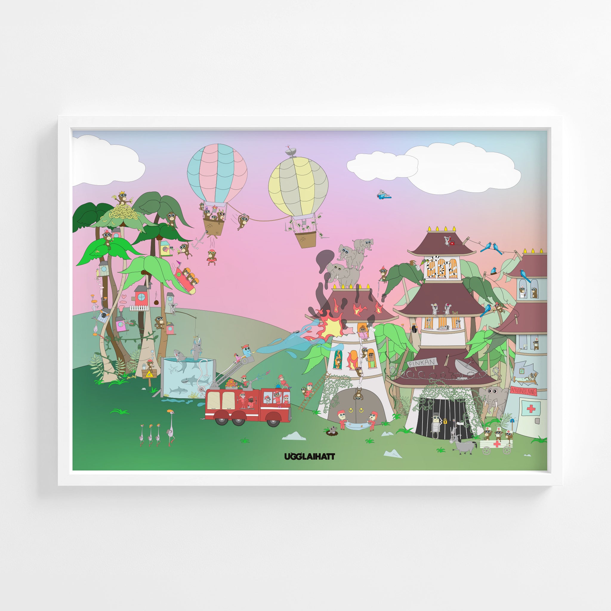 Poster 70x50 | Brandman i Taiwan