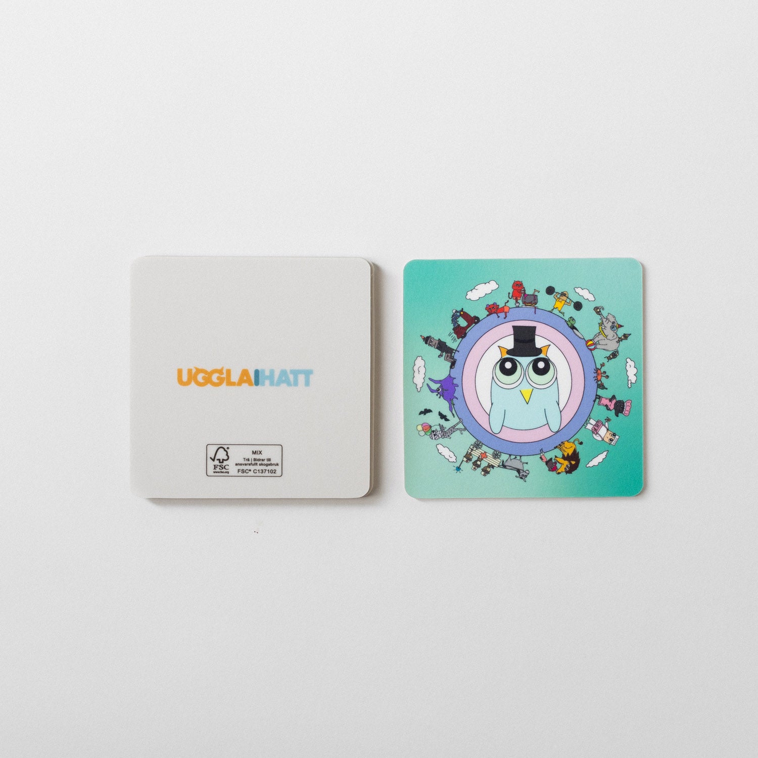 Glasunderlägg 4-pack